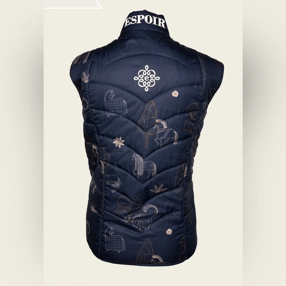 ! Espoir Navy Magic Sleeveless Puffer Vest XL - Picture 2 of 7